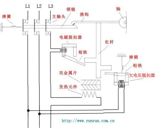 空气开关工作原理图 空气开关工作原理图