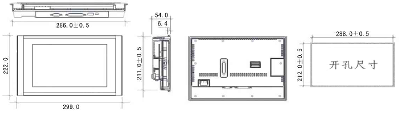 SWP-HMI10触摸屏尺寸 SWP-HMI10触摸屏尺寸