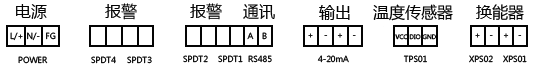 经济型分体超声波液位计接线图 经济型分体超声波液位计接线图