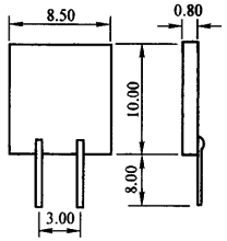 日本产50W85厚膜铂电阻尺寸 日本产50W85厚膜铂电阻尺寸