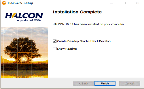 HALCON 19.11安装完成 HALCON 19.11安装完成