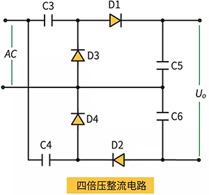 四倍压整流电路 四倍压整流电路