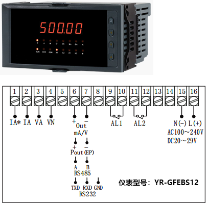 YR-GFEBS12接线图 YR-GFEBS12接线图