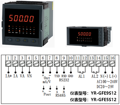 YR-GFE9S12接线图 YR-GFE9S12接线图