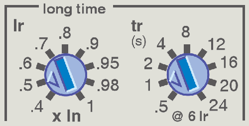 MT框架断路器长延时保护区域