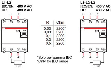 最右边N极始终不接，那么就需要在N极与3/4-4/3 极之间增加一个电阻连接线，确保测试按钮回路供电正常，电阻阻值依据漏电动作电流大小选择